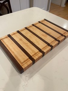 Tabla de Cortar y Bandeja para Servir de Madera, Duradera, Forma Rectangular, 12 mm de Grosor, Apta para Lavavajillas - Product Image 2