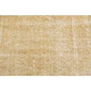 Alfombra Vintage, Pequeña, 2x4.4 pies, Alfombra Turca, Alfombra de Lana con Rayas Amarillas - Product Image 4