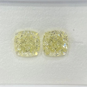 6.21 Carat Fancy Light Yellow Coussin Coupe Diamant Lâche Naturel pour Certifié VS2 Clarity EX Polonais VG Symétrie - Product Image 3