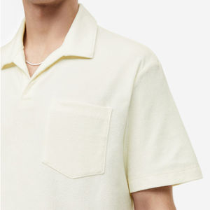 T-shirts pour hommes en coton de haute qualité, décontractés, uniformes personnalisés, t-shirts vierges pour le golf, polos pour hommes avec logo - Product Image 3