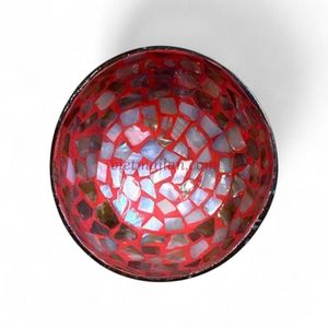 Tazón de Cáscara de Coco Hecho a Mano con Incrustaciones de Nácar para Presentación de Alimentos en Mesa de Comedor, de Vietnam - Product Image 4