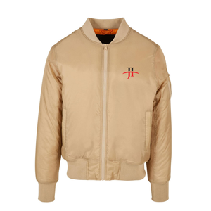 Chaqueta Bomber Clásica de Satén para Hombre con Cuello Alto y Ribete Acanalado, Acabado Brillante para Invierno, Estilo Urbano - Product Image 6