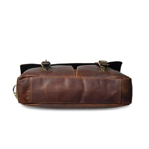 Handmade Personalised Full-Grain Leather Luxury Messenger <b>Bag</b> Laser Engraved <b>15</b>" <b>Laptop</b> Satchel Lightweight Business Gift for - Product Image 6