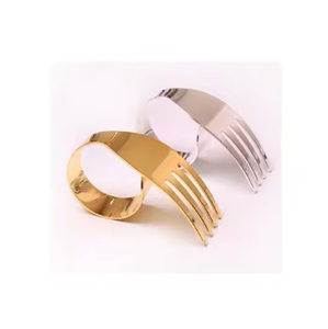 Porte-serviettes contemporain en métal Design exclusif Rond de serviette attrayant avec logo personnalisé au prix de gros - Product Image 6