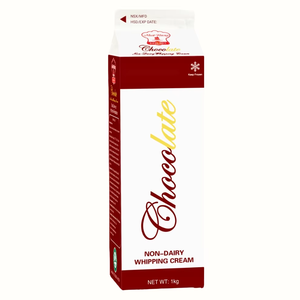 Crème non laitière de qualité supérieure OEM/ODM HALAL Vente en gros en vrac Prêt à l'expédition Crème fouettée au chocolat mélangée pour boulangerie 1KG Exportation - Product Image 1