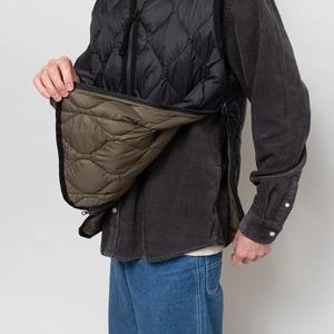 Gilet d'hiver personnalisé pour homme, col en V, léger, avec garnissage en duvet, veste décontractée tendance pour homme, col en V, pull-over - Product Image 5