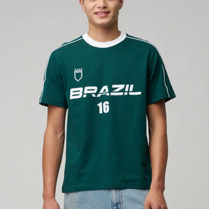 Camiseta con logotipo personalizado | Camiseta de algodón unisex al por mayor | Fabricante de camisetas de manga corta de moda impresas - Product Image 1