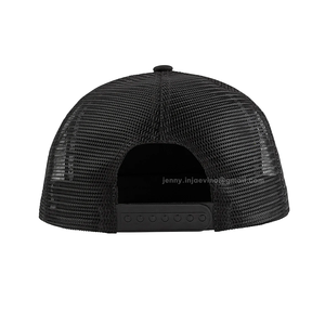 Vietnam Factory ODM Design Camo Trucker Hat Custom Woven Patch Logo Malla de algodón transpirable Back Camuflaje Patrón Estructura Cap - Product Image 5