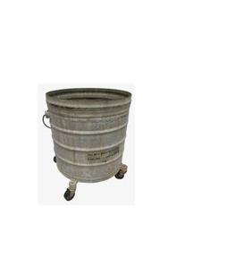 Heavy gauge steel galvanized mop <b>bucket</b> made <b>for</b> wet <b>mopping</b> tasks in rough industrial and commercial areas - Product Image 6