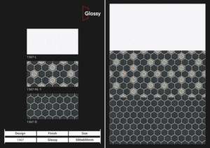 wall concept pro 300x600mm ceramic wall <b>tiles</b> bathroom kitchen glossy matt sugar carving finish interior wall design lux - Product Image 3