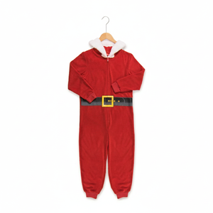 Mono de Invierno Unisex Personalizado con Capucha, Forro Polar Térmico Rojo, con Cinturón y Ribete Blanco, Certificado FR, OEM/ODM para Marca Privada - Product Image 2