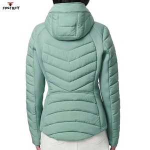 Veste matelassée longue en coton imperméable et respirante pour femme, style nouveau, sur mesure, fermeture éclair intégrale, personnalisable, vente chaude - Product Image 2