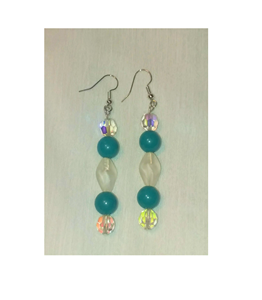 Pendientes largos de resina con cuentas personalizadas de estilo occidental, adorno único, accesorios femeninos - Product Image 5