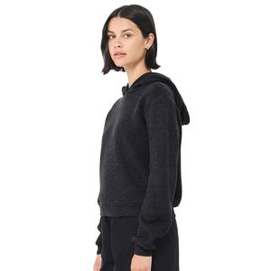 เสื้อฮู้ดครอปมีซับในขนแกะสำหรับผู้หญิง มีกระเป๋า - Product Image 2