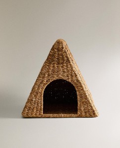 Casa para mascotas de algas marinas naturales hecha a mano en Vietnam por Sisu, artesanía para perros, gatos, pájaros para almacenamiento y cama al aire libre en el hogar - Product Image 4