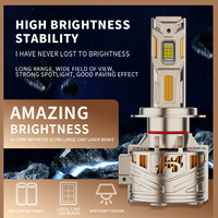 Phare LED haute puissance 240W, 30 puces double face, six tubes en cuivre, dissipation thermique efficace, remplacement de phare de voiture