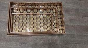 ถาดเสริฟไม้ตามความต้องการสูงสําหรับโรงแรมและร้านอาหารใช้ในรูปทรงสี่เหลี่ยมในราคาไม่แพงมีจําหน่ายในปริมาณมาก - Product Image 5