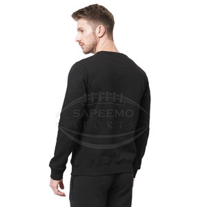 Sweat-shirt polaire uni pour homme - Écologique, séchage rapide, chaleur et confort pour une utilisation quotidienne en extérieur, mélange de coton - Product Image 4