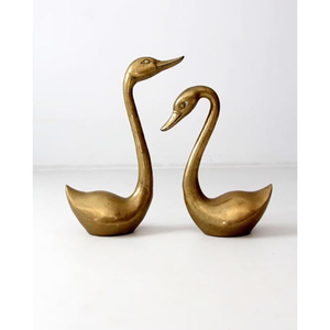 Par de estatuas creativas de Metal pájaro Cisne, escultura de mesa, decoración para el hogar y la Oficina, escultura de Royal Home Collection, proveedor - Product Image 3