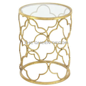 Nuevo diseño de aluminio, latón, antiguo, crudo, mesa auxiliar superior, muebles modernos con acento mínimo, sala de estar para el hogar - Product Image 4