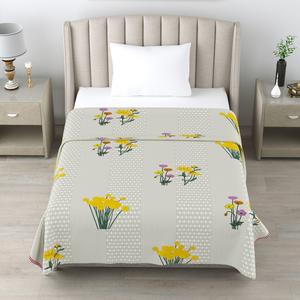 Dohar réversible 100% coton biologique fait à la main |   Imprimé lavable |   Conception double face |   Hôtel respirant, écologique, toutes saisons - Product Image 3