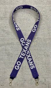 Correa con cuentas hecha a mano para el día del juego, cordón bordado de lentejuelas rojas con letras blancas, llavero con abalorio para bolsa deportiva - Product Image 4