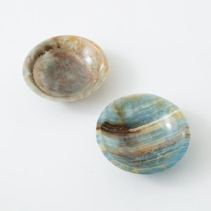<b>Blue</b> Onyx Round <b>Bowl</b>, <b>Blue</b> Onyx Crystal <b>Bowl</b>, Decorative <b>Bowl</b> Stone - Product Image 2