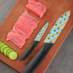 Juego de 3 Cuchillos de Cocina de Cerámica Hechos a Mano, con Hoja de Cerámica y Mango de Plástico, Afilados, Duraderos, Aptos para Lavavajillas, Entrega Rápida, Gran Stock - Product Image 3