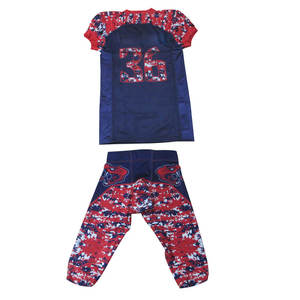 ชุดเสื้อเจอร์ซีย์ใส่ได้ทั้งชายและหญิงเครื่องแบบอเมริกันฟุตบอลถักลายทแยงออกแบบโลโก้ได้ตามต้องการ - Product Image 4