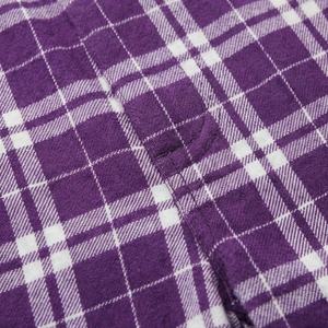 Wholesale 100 Percent Cotton <b>Flannel</b> Casual Pajama Pants Men Plaid Print Home Wear Trousers Elastic Waist Drawstring New - Product Image 5
