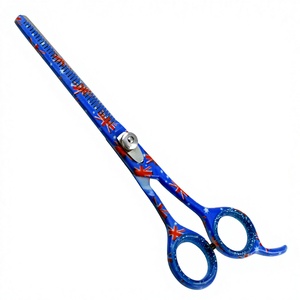 Handmade Professional Thinning <b>Dog</b> Grooming <b>Scissors</b> Durable Curved Straight Blade Stainless Steel for Pet Grooming Supplies - Product Image 1