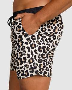 Pantalones cortos de baño ligeros de secado rápido para hombre con cordón bañadores deportivos de malla estampados ecológicos patrón sólido impermeable - Product Image 2