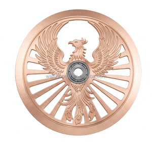 Rotor de Reloj NH35 Personalizado ODM, Peso Oscilante 9015, Diseño Esqueleto Fénix, Chapado en Oro Rosa para Piezas de Modificación ETA 2824 - Product Image 1