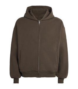 Sweat à capuche zippé surdimensionné pour hommes veste polaire chaude d'hiver sweat à capuche décontracté coupe ample Streetwear Outwear manteau - Product Image 1