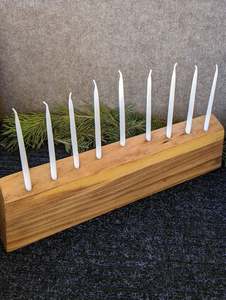 Candelabro de madera personalizado al por mayor para decoración navideña, centro de mesa de boda, candelabro, Decoración de mesa para el hogar - Product Image 2