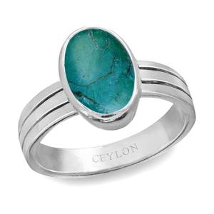 NOVAMART Fine Certified Natural Turquoise Firoza Gemstone <b>Ring</b>-Gift-Ready Bezelt <b>Set</b> Wholesale Export - Product Image 1