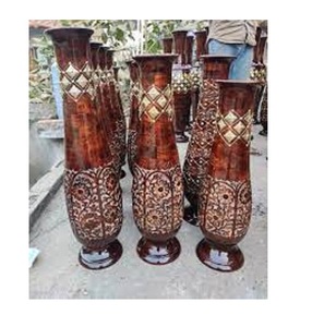 Nouveau vase à fleurs en bois fait main au design moderne, écologique, pour table, personnalisé, Noël, luxe, espace décontracté, zen - Product Image 3