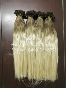 Precio al por mayor 100% Remy Virgin Extensiones de cabello vietnamita Punta plana Cabello de queratina con extremo grueso Cabello humano de alta calidad Vietnam - Product Image 5