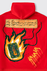 Nouveau style Noël 2024 – Sweat à capuche brodé 100 % coton, molleton 500 g/m², uni, style streetwear, léger, hiver, teinture unie - Product Image 5