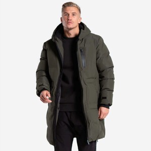 Chaqueta larga de alta calidad para hombre con forro aislante y tela duradera para el calor del invierno - Product Image 1