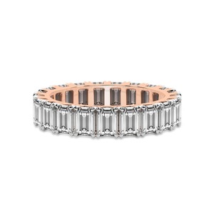 แหวนมรกตทรงสง่างาม ประดับเพชรแล็บโกรว์ 3.00 กะรัต น้ำหนักรวม 14K ทองคำแท้ สี FG ความสะอาดระดับ VS ประดับเพชร 23 เม็ด น้ำหนักรวมสูง ดีไซน์โดดเด่น - Product Image 3