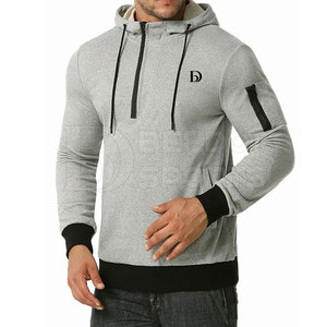 Pulls à capuche pour hommes les plus populaires, manches longues, polaire épaisse, impression 3D, solide, différentes couleurs, marque privée XS, teint uni - Product Image 3