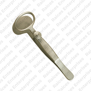 Pince à paupières ophtalmique à plaque supérieure enduite de couleur Instrument médical Pince à Chalazion Desmarres légère en acier inoxydable - Product Image 5