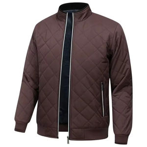 เสื้อแจ็คเก็ตผู้ชายแบบมีฮู้ด ผ้าแคนวาส บุผ้าสำหรับฤดูหนาว คอจีน มีกระเป๋า ทรงปกติ ไม่ยืด ผ้าถักโพลีเอสเตอร์เคลือบ สไตล์ไฮสตรีท - Product Image 1