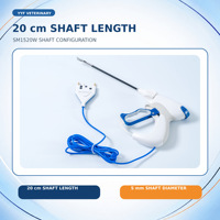 YYF SM1520W 5mm 20cm Pince bipolaire de chirurgie animale à mâchoires courbées pour la chirurgie ouverte