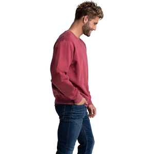 เสื้อสเวตเชิ้ตคอกลมทรงโอเวอร์ไซส์สำหรับผู้ชาย ผ้าคอตตอนหนานุ่ม สไตล์สตรีทแวร์ ไหล่ตก ทรงหลวม - Product Image 1