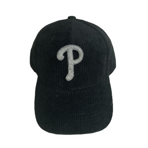 Gorras de Béisbol Bordadas con Letras 3D de Pedrería con Logotipo Personalizado, Unisex, Planas, Ajustables, Deportivas, de Tela Común de Alta Calidad - Product Image 3