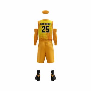 Ensembles d'uniformes de basket-ball sur mesure, respirants, grandes tailles, vente en gros, impression par transfert thermique, designs personnalisés, séchage rapide - Product Image 3