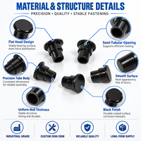TianFang 304 Stainless Steel Step Semi-Tubular Rivet, Flat Head, Zinc Plated, Custom Fastener, ISO Certified, for Shelf Hardware