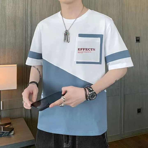 Fabrication sur mesure T-shirts unisexe T-shirt à manches courtes en coton Nouvelle tendance été pour hommes Top à col rond Vêtements - Product Image 4